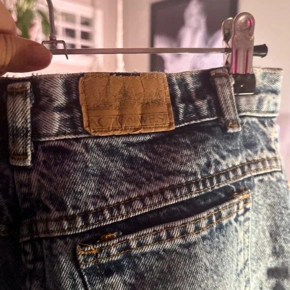 Action West Acid Wash Jeans Women Size 2/11 100% Cotton Distressed Denim - Picture 4 of 10